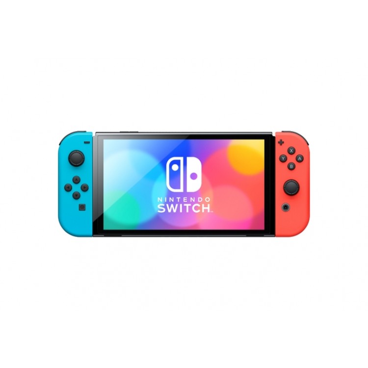 switch-oled-red-blue-console_joy-con-front-2000x2000-750x750 Nintendo Switch Oled Neon blue & red - تصویر 1